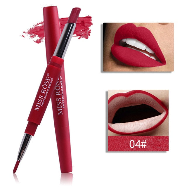 20 color matte lipstick lip liner 2 in 1 brand makeup lipstick matte durable waterproof nude red lipstick lips make up