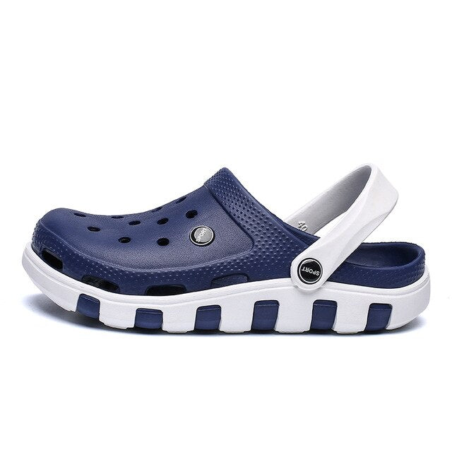 2020 New Summer Shoes Beach Sandals For Men Crocks Slipper Red Graffiti Clogs Men Shoes Sandle EVA Garden Shoes sandalias hombre