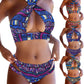 Colorful Geometric Sexy Bikini Set Lady Two-piece Swimsuit Swimwear Bathing Suit