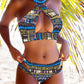 Colorful Geometric Sexy Bikini Set Lady Two-piece Swimsuit Swimwear Bathing Suit