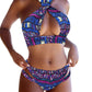 Colorful Geometric Sexy Bikini Set Lady Two-piece Swimsuit Swimwear Bathing Suit