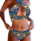 Colorful Geometric Sexy Bikini Set Lady Two-piece Swimsuit Swimwear Bathing Suit