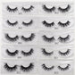 Visofree False eye lashes handmade natural make up False eyelashes glitter packing 1 pair box make up sexy 3D Mink Lashes D01