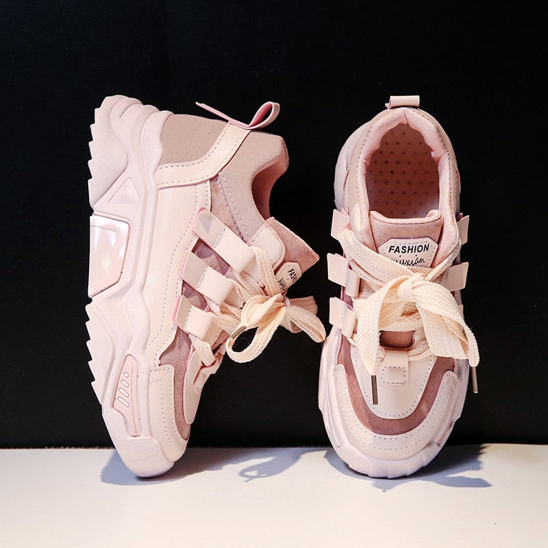 Women Casual Shoes Mesh Sneakers for Women Platform Flats Chunky Shoes Luxury Brand Breathable Comfortable Female Shoe Mujer
