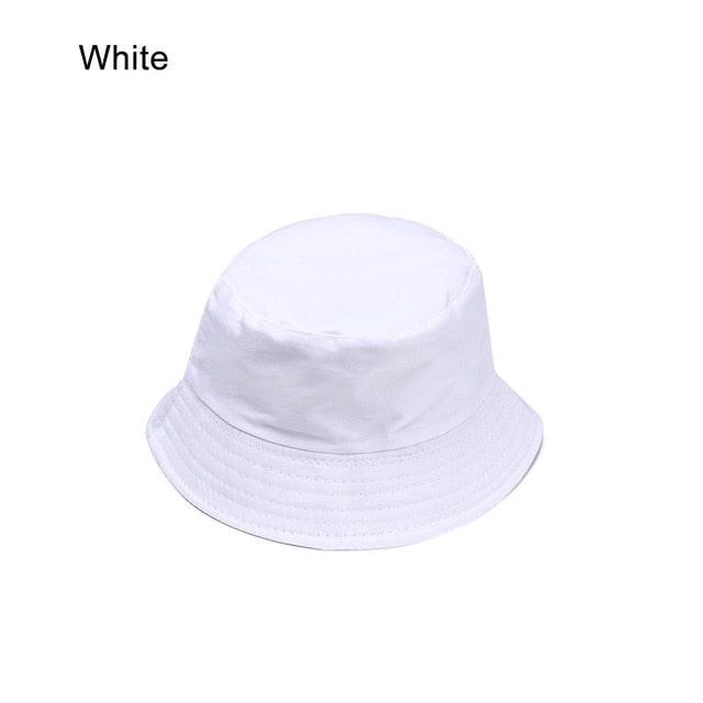 HOOH Summer Foldable Bucket Hat Unisex Women Outdoor Sunscreen Cotton Fishing Hunting Cap Men Basin Chapeau Sun Prevent Hats