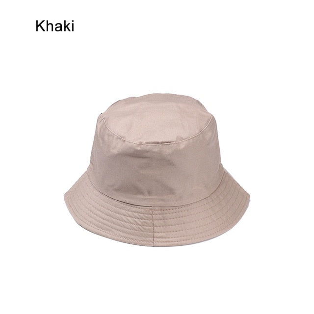 HOOH Summer Foldable Bucket Hat Unisex Women Outdoor Sunscreen Cotton Fishing Hunting Cap Men Basin Chapeau Sun Prevent Hats