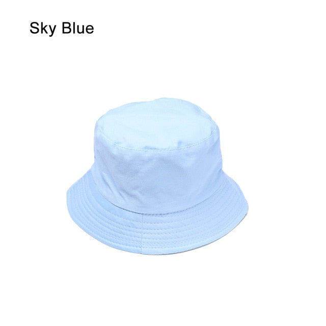 HOOH Summer Foldable Bucket Hat Unisex Women Outdoor Sunscreen Cotton Fishing Hunting Cap Men Basin Chapeau Sun Prevent Hats