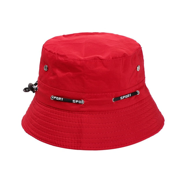 HOOH Summer Foldable Bucket Hat Unisex Women Outdoor Sunscreen Cotton Fishing Hunting Cap Men Basin Chapeau Sun Prevent Hats