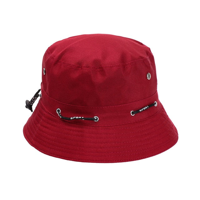 HOOH Summer Foldable Bucket Hat Unisex Women Outdoor Sunscreen Cotton Fishing Hunting Cap Men Basin Chapeau Sun Prevent Hats