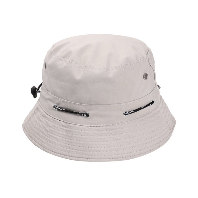 HOOH Summer Foldable Bucket Hat Unisex Women Outdoor Sunscreen Cotton Fishing Hunting Cap Men Basin Chapeau Sun Prevent Hats