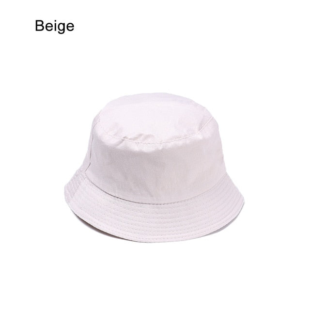 HOOH Summer Foldable Bucket Hat Unisex Women Outdoor Sunscreen Cotton Fishing Hunting Cap Men Basin Chapeau Sun Prevent Hats