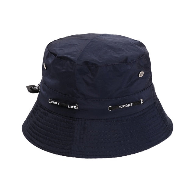 HOOH Summer Foldable Bucket Hat Unisex Women Outdoor Sunscreen Cotton Fishing Hunting Cap Men Basin Chapeau Sun Prevent Hats