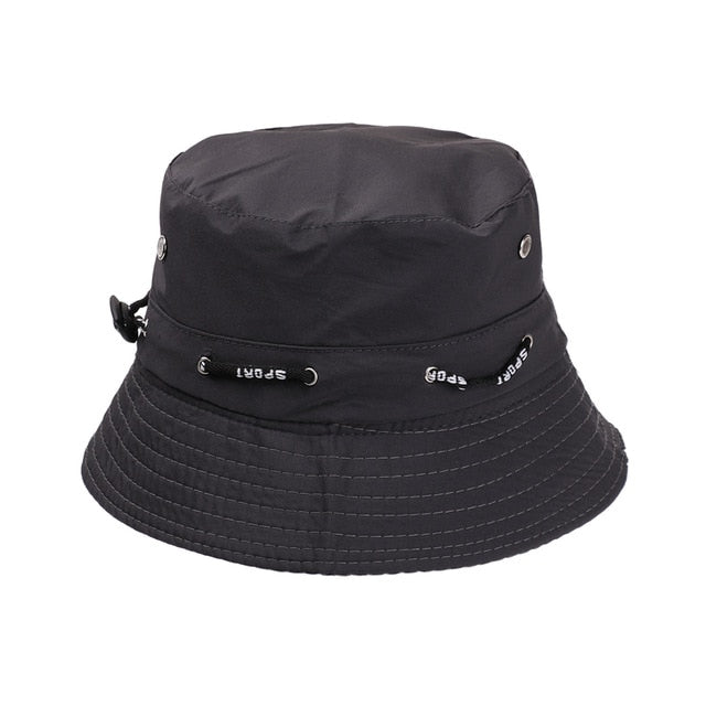 HOOH Summer Foldable Bucket Hat Unisex Women Outdoor Sunscreen Cotton Fishing Hunting Cap Men Basin Chapeau Sun Prevent Hats