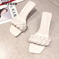 Eilyken 2020 Women Summer Slides High Quality Weave Open Toe Flat Casual Slipper Leisure Sandal Female Beach Flip Flops