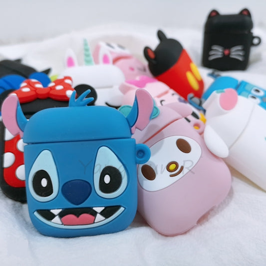 Wholesale Cartoon Wireless Bluetooth Earphone Case for Apple AirPods 1/2 Silicone Charging Headphones Cases for Air Pods 2 Case