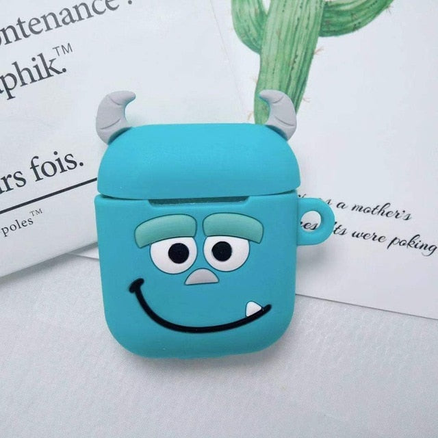 Wholesale Cartoon Wireless Bluetooth Earphone Case for Apple AirPods 1/2 Silicone Charging Headphones Cases for Air Pods 2 Case