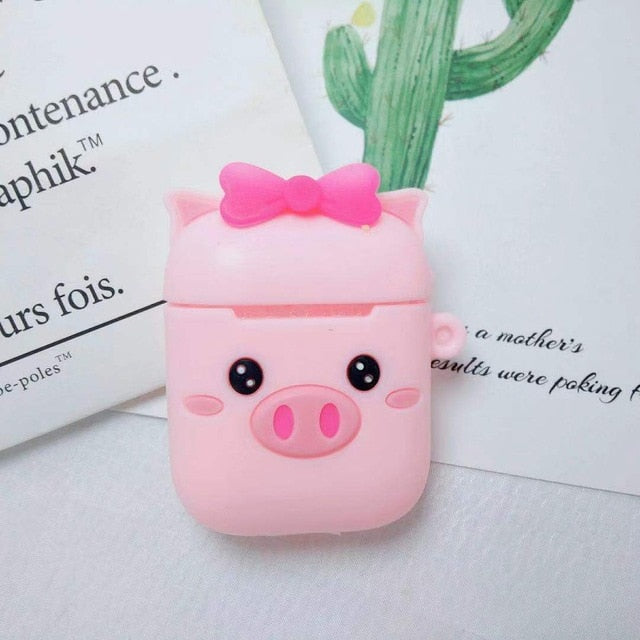 Wholesale Cartoon Wireless Bluetooth Earphone Case for Apple AirPods 1/2 Silicone Charging Headphones Cases for Air Pods 2 Case