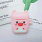 Wholesale Cartoon Wireless Bluetooth Earphone Case for Apple AirPods 1/2 Silicone Charging Headphones Cases for Air Pods 2 Case