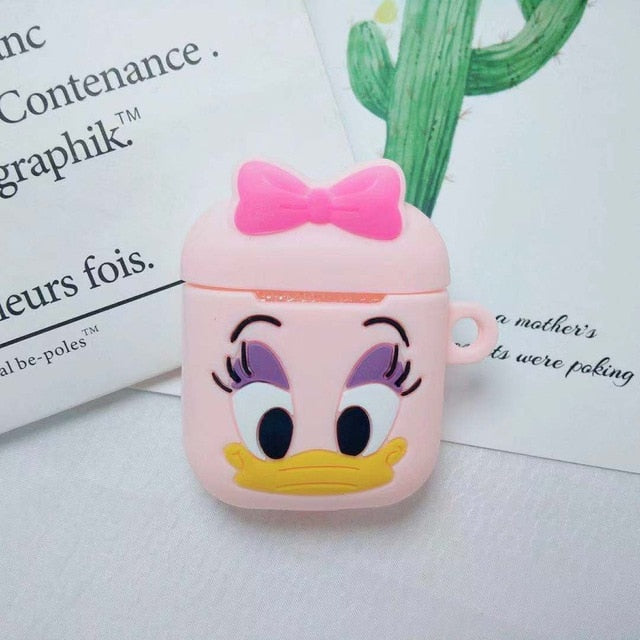 Wholesale Cartoon Wireless Bluetooth Earphone Case for Apple AirPods 1/2 Silicone Charging Headphones Cases for Air Pods 2 Case