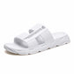 Teenager Outdoor Slippers House Man White Shower Slippers Men  Soft Beach Sandals Flat Male Shoes Adult Simple Summer Shoes L13