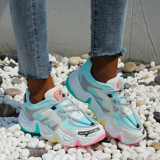 Women Shoes Outdoor Leisure Sneakers Multicolor Round Head Comfortable Running Sport Light and Comfortable  Tenis Feminino Shoes