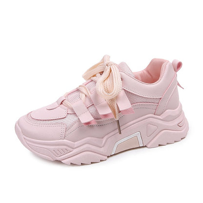Women Casual Shoes Mesh Sneakers for Women Platform Flats Chunky Shoes Luxury Brand Breathable Comfortable Female Shoe Mujer