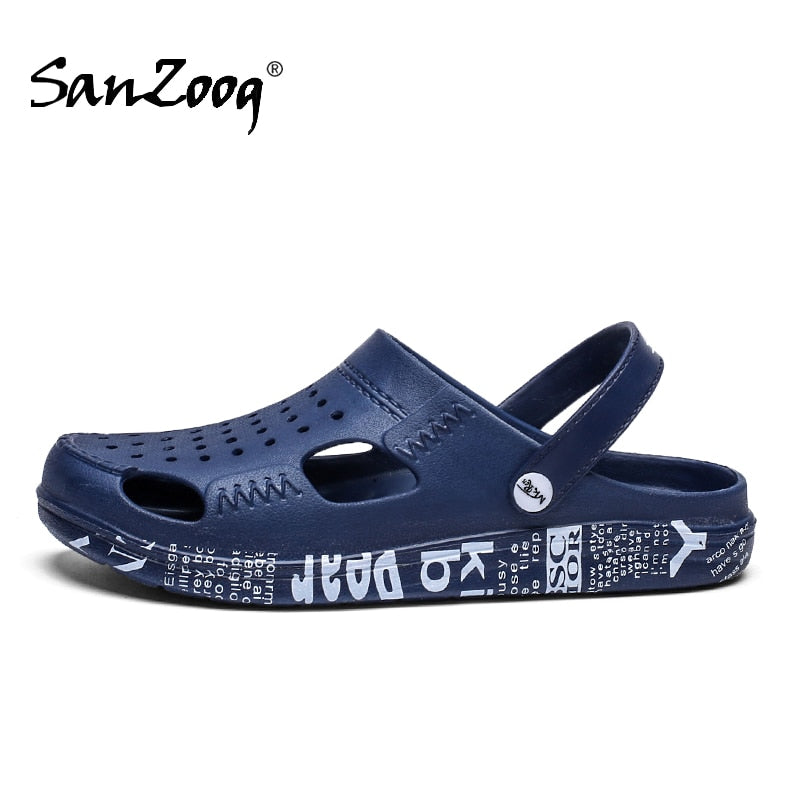 Rubber Mens Beach Sandals Summer Clogs Crocse Men Crox Croks Zuecos Hombre Croc Shoes Garden Cholas Clog Crock Slip On Big Size