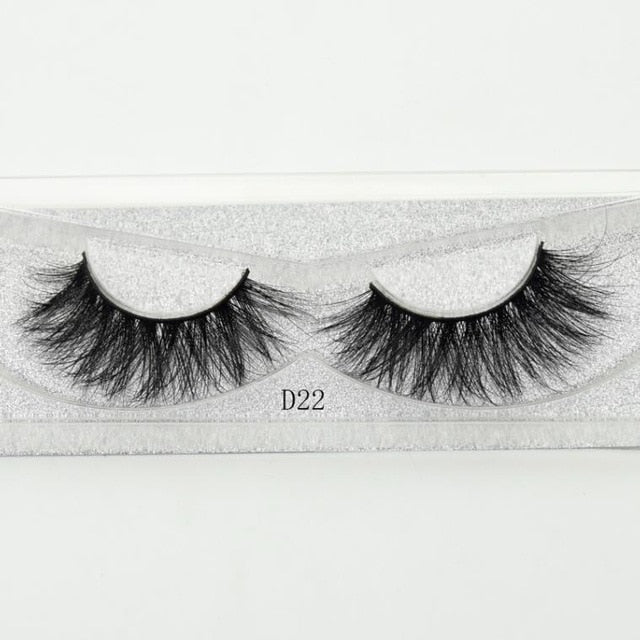 Visofree False eye lashes handmade natural make up False eyelashes glitter packing 1 pair box make up sexy 3D Mink Lashes D01