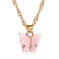 Gold Chain Butterfly Pendant Choker Necklace Women Statement Collares Bohemian Beach Jewelry Gift Collier Cheap