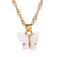 Gold Chain Butterfly Pendant Choker Necklace Women Statement Collares Bohemian Beach Jewelry Gift Collier Cheap