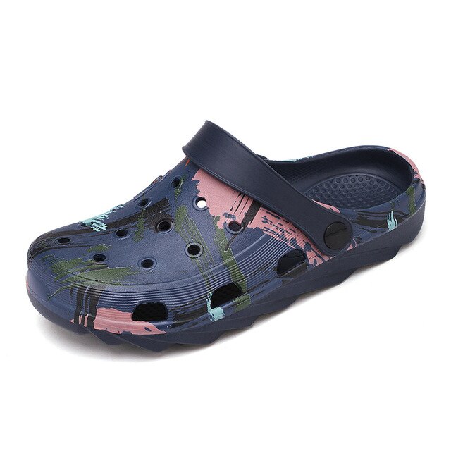 Mens Beach Sandals Crocks Hole Shoes Clogs Sandals For Men EVA Unisex Slipper Hole Garden Shoes Crocse Adulto Cholas Hombre