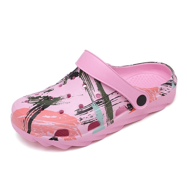Mens Beach Sandals Crocks Hole Shoes Clogs Sandals For Men EVA Unisex Slipper Hole Garden Shoes Crocse Adulto Cholas Hombre