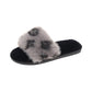 New Fashion Faux Fur Women Slippers Warm Shoes Woman Winter Slippers Slip on Flip Flops Fur Slippers Female Slides Plus Size